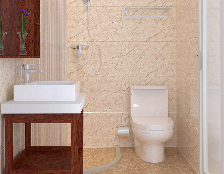 Modulární koupelna s rychlou instalací s vnitřními panely z PEC pryskyřice