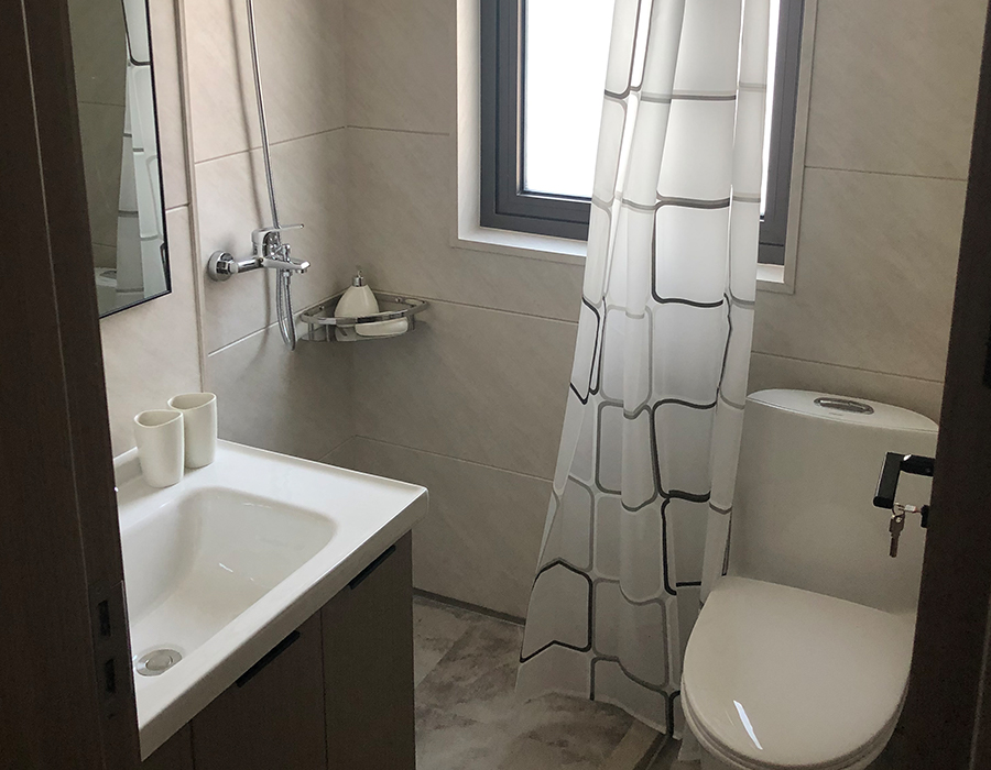 PEC nástěnné horizontální prefabrikované modulární sanitární koupelny